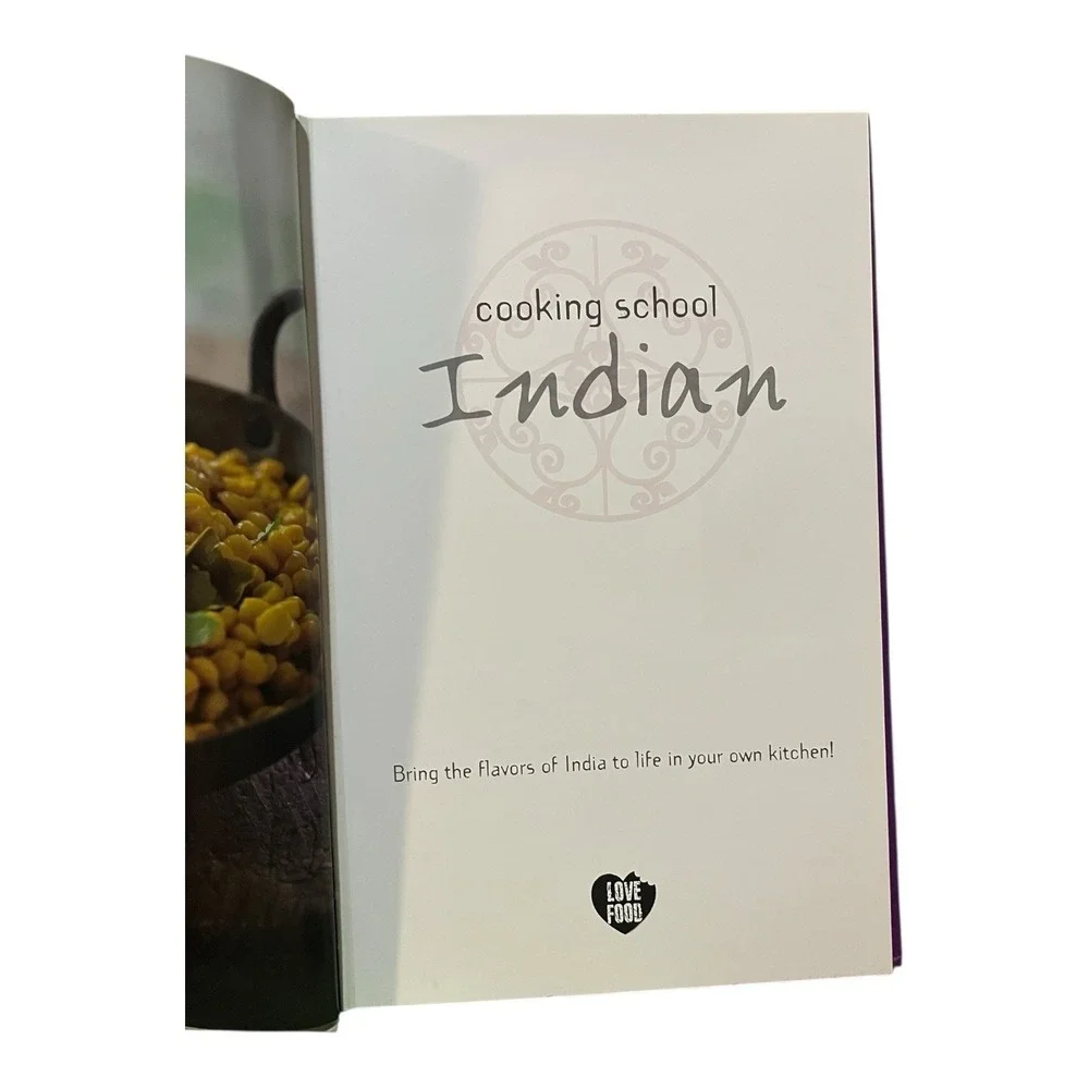 Cooking School Indian Flavors‎ Hardback Recipe Book Love Food